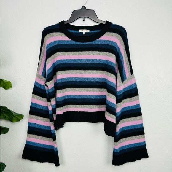 Madewell Cardiff Striped Crewneck Sweater in Coziest Yarn - Picture 3 of 7